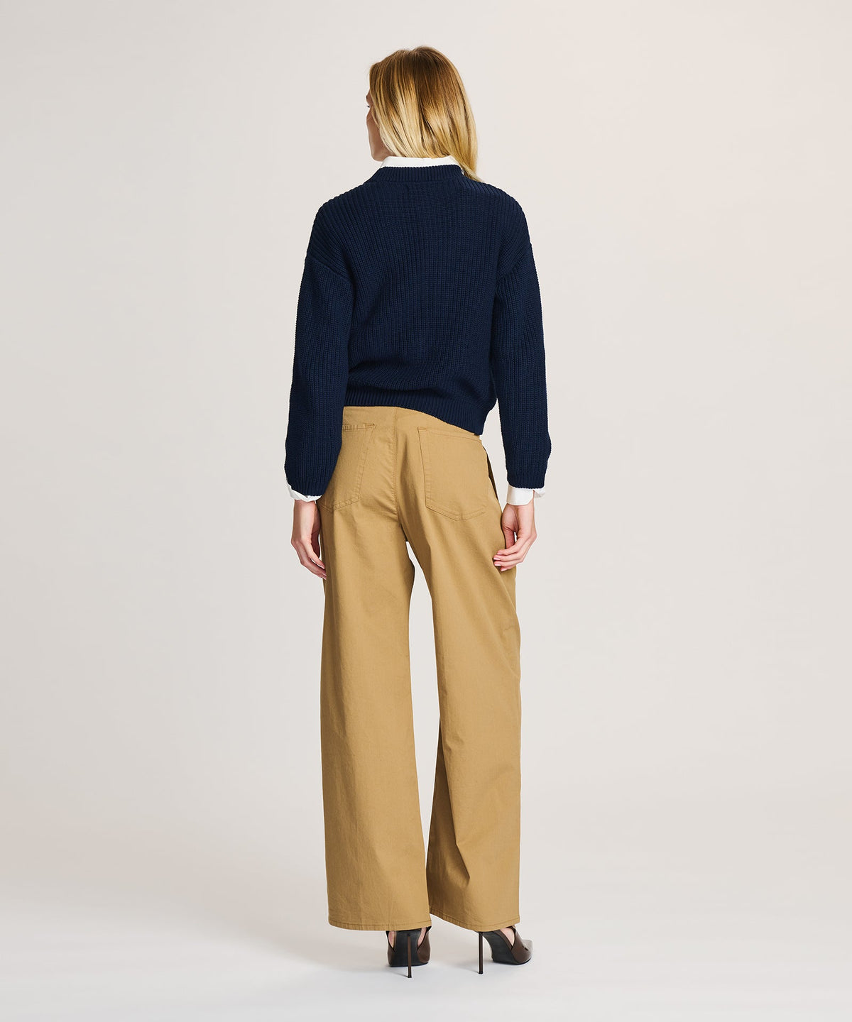 Cotton Fisherman Crewneck Sweater