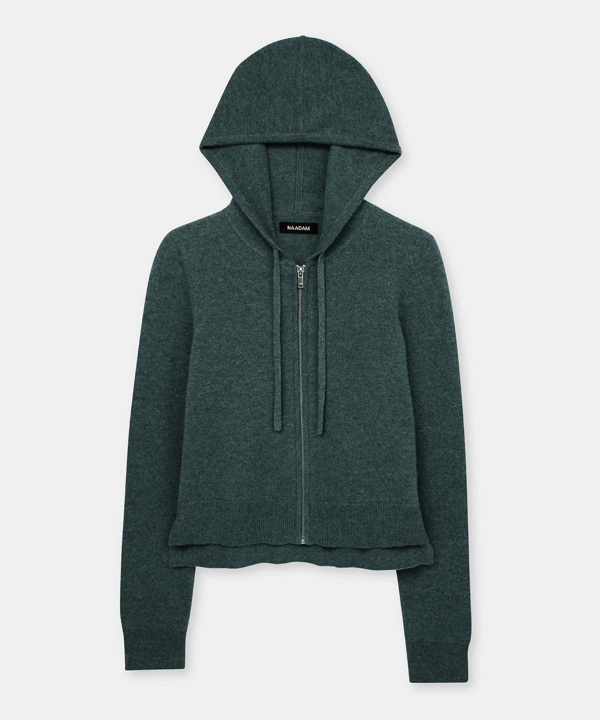 Signature Cashmere Cropped Zip Up Hoodie