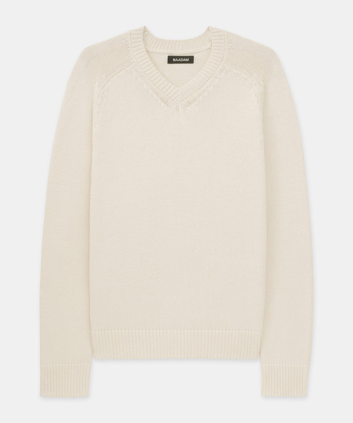 Cotton Relaxed V-Neck Sweater