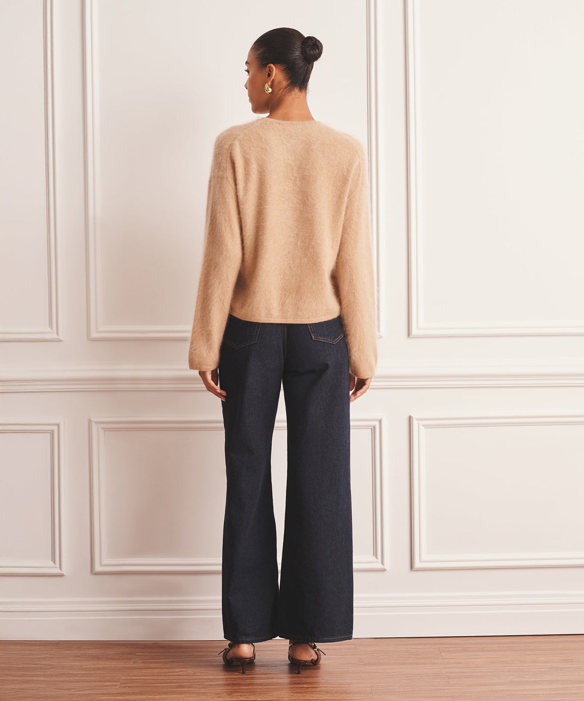Brushed Luxe Cashmere Crewneck Sweater