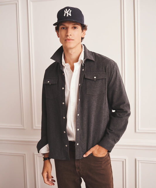 Brushed Cotton Shirt Jacket