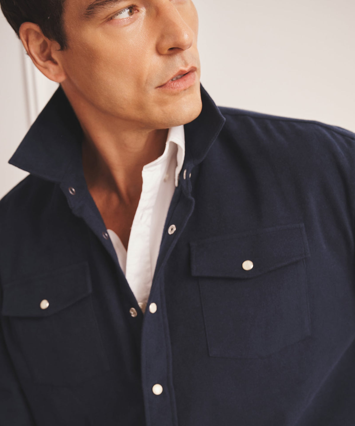 Brushed Cotton Shirt Jacket