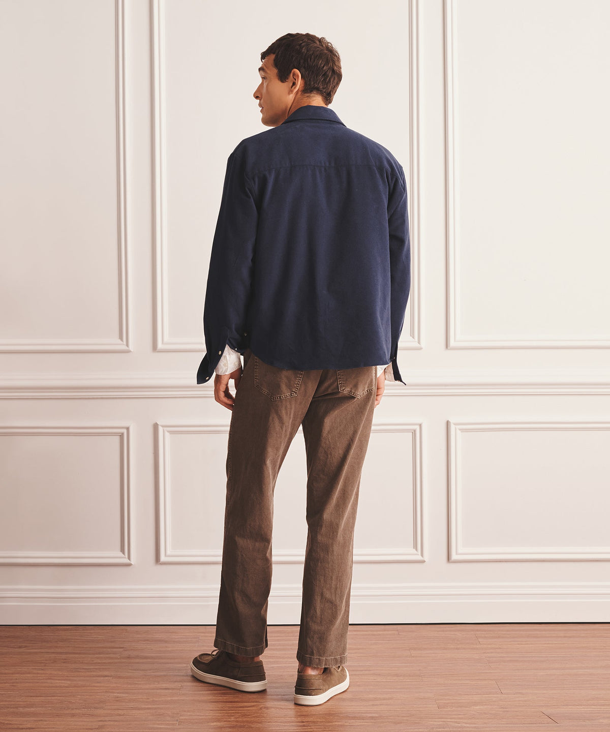 Brushed Cotton Shirt Jacket
