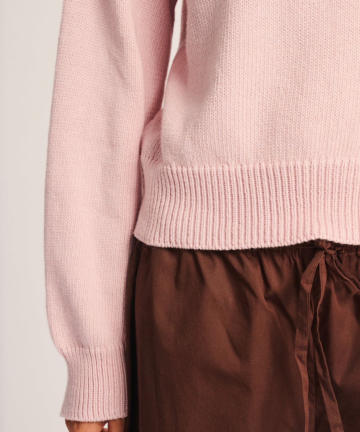 Cotton Relaxed Crewneck Sweater