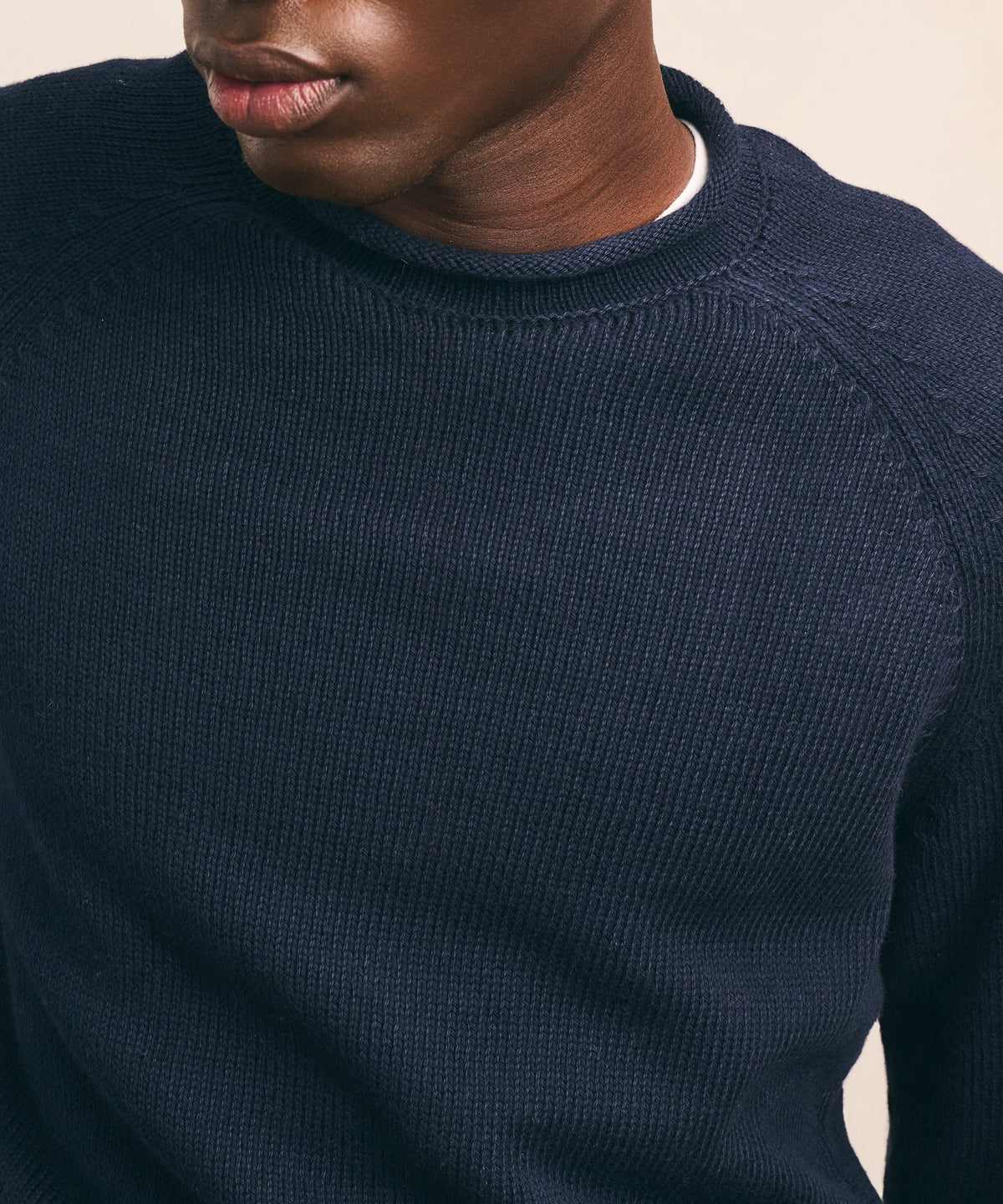 Cotton Relaxed Rollneck Sweater