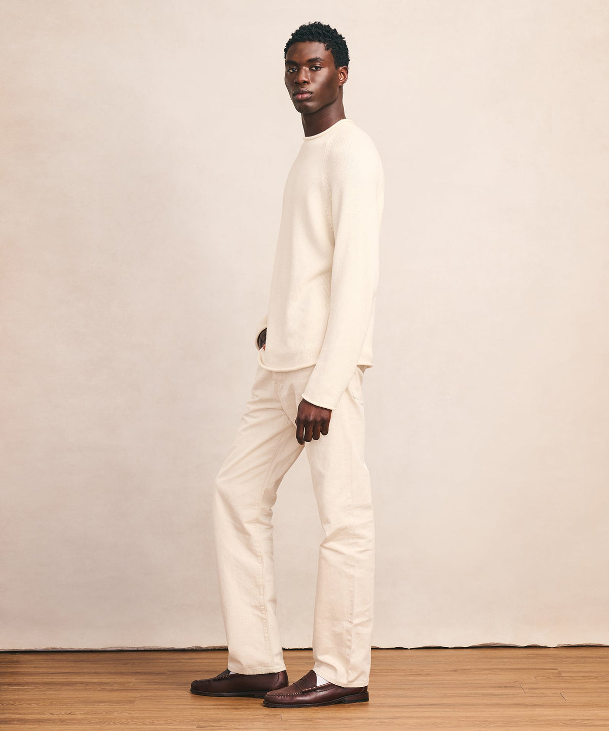 Cotton Relaxed Rollneck Sweater
