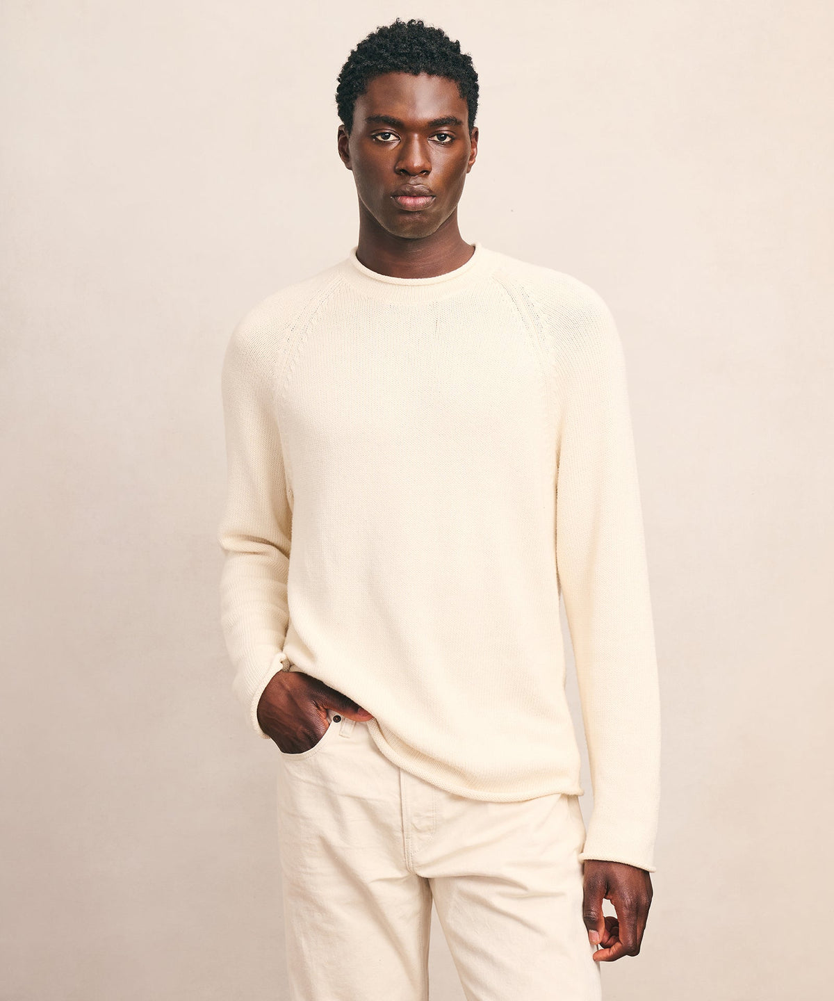 Cotton Relaxed Rollneck Sweater