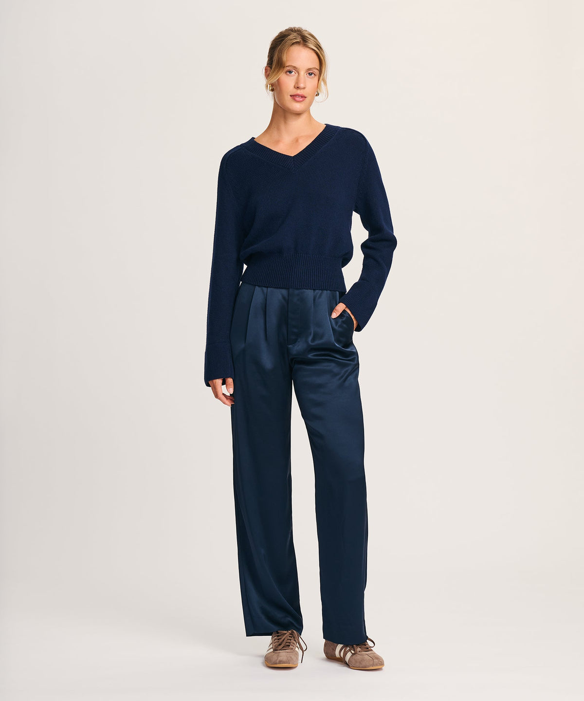 Cotton V-Neck Sweater