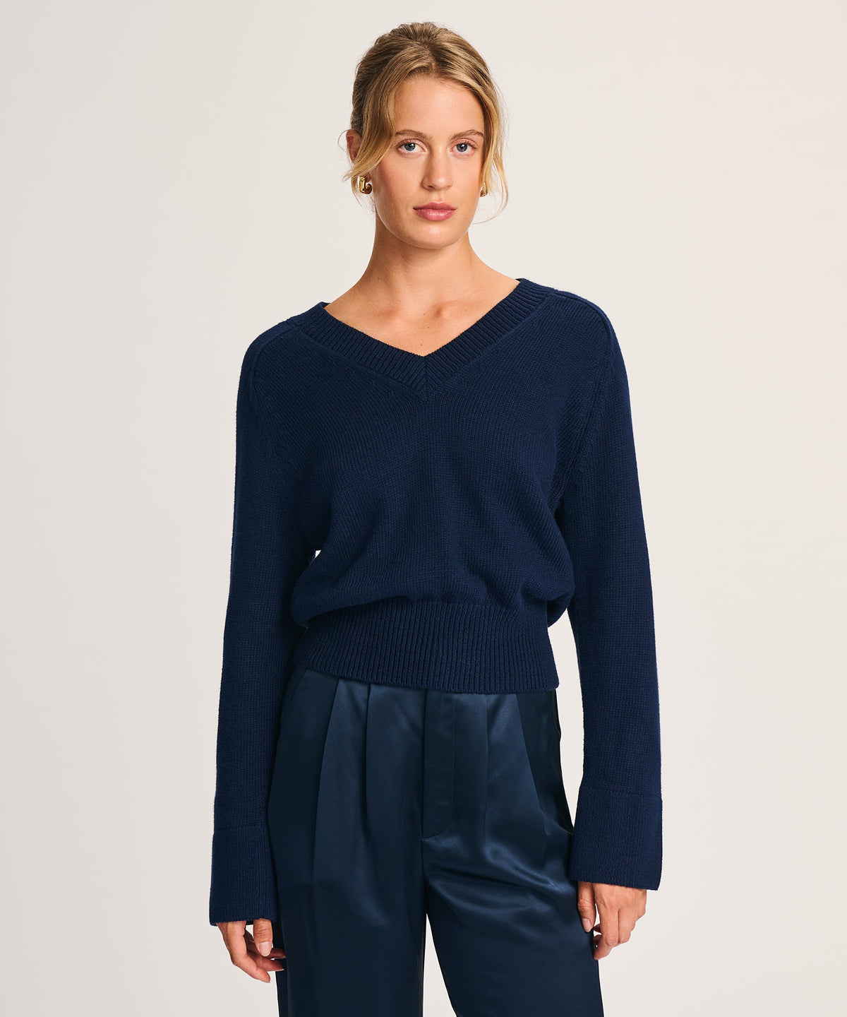 Cotton V-Neck Sweater