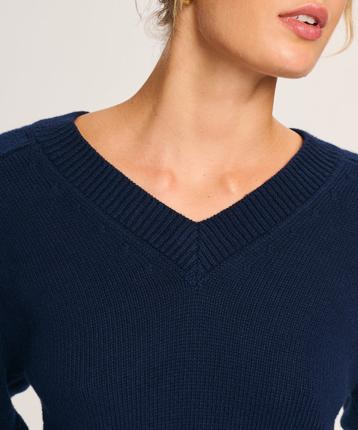 Cotton V-Neck Sweater