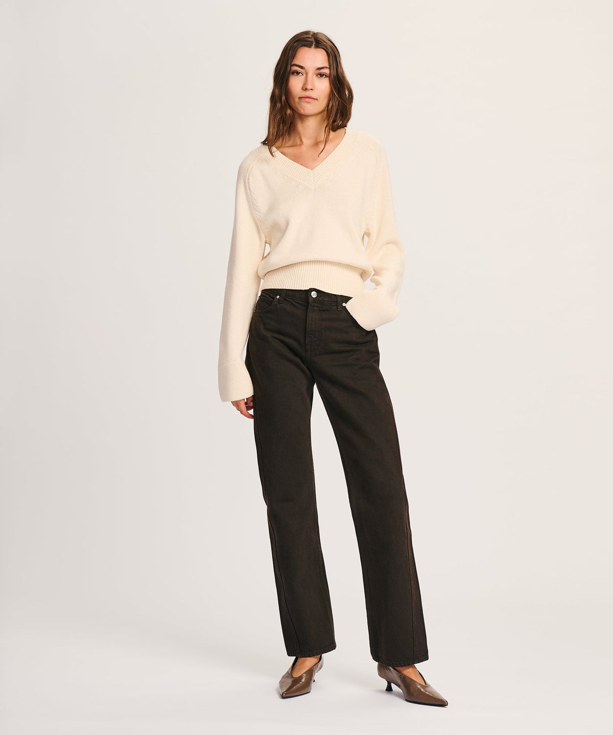 Cotton V-Neck Sweater