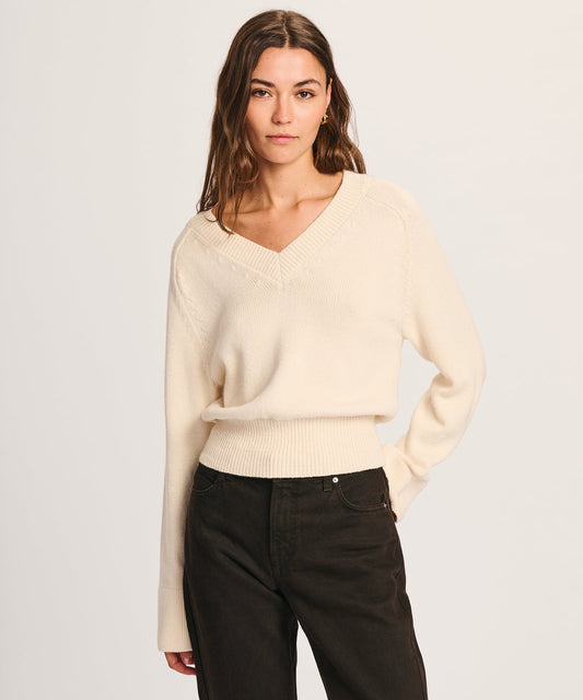 Cotton V-Neck Sweater