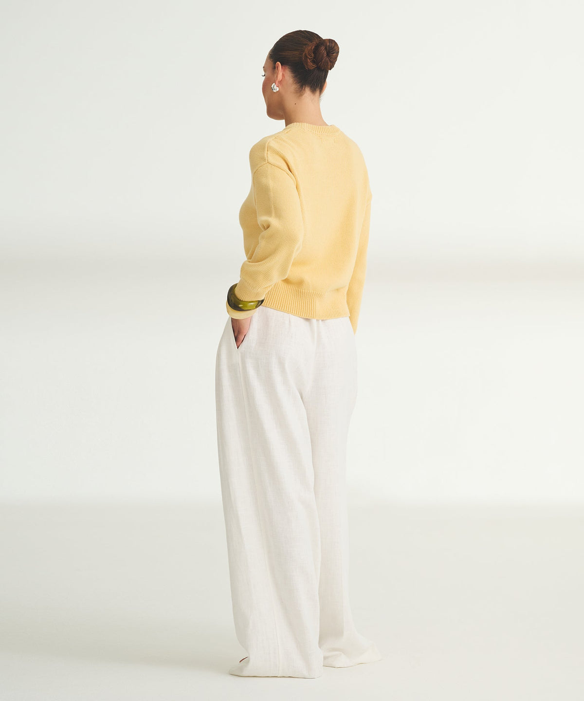 Cotton Relaxed Crewneck Sweater