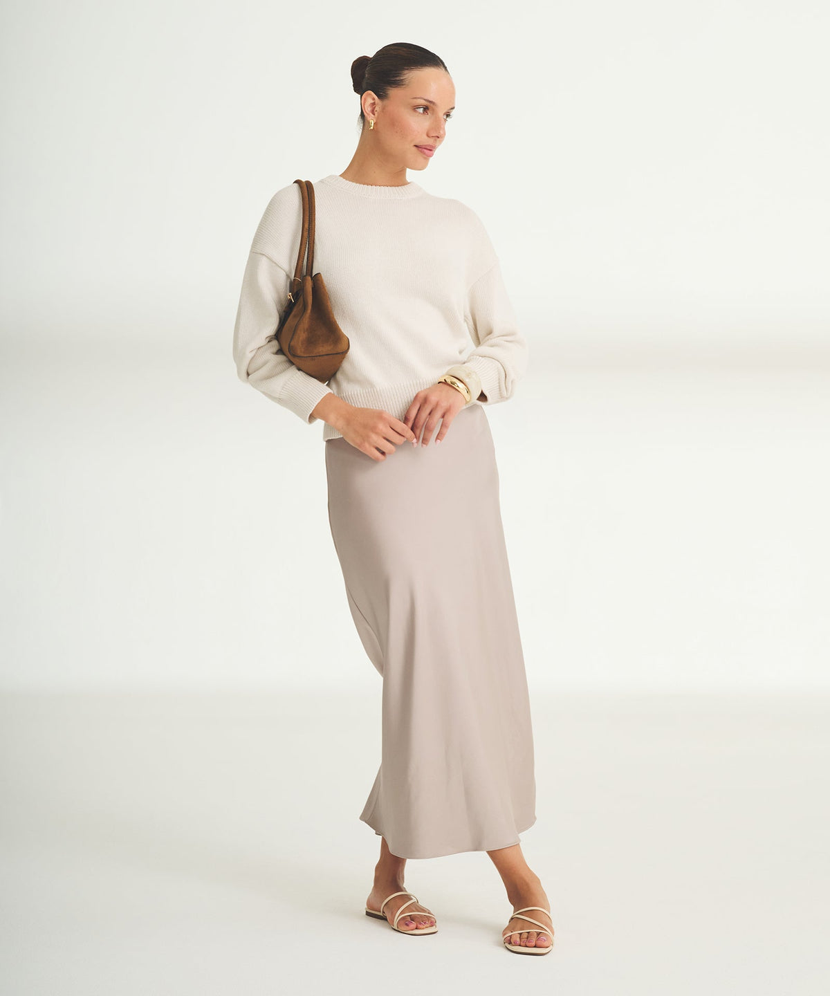 Cotton Relaxed Crewneck Sweater