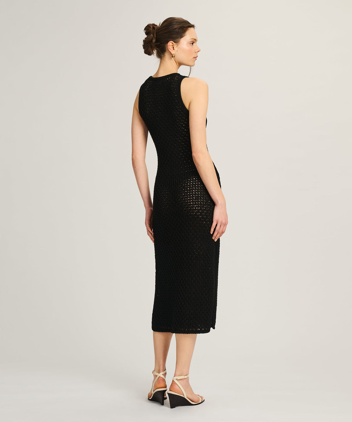 Cotton Open Stitch Tank Dress