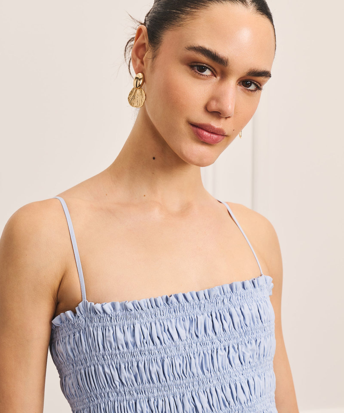 Cotton Smocked Dress