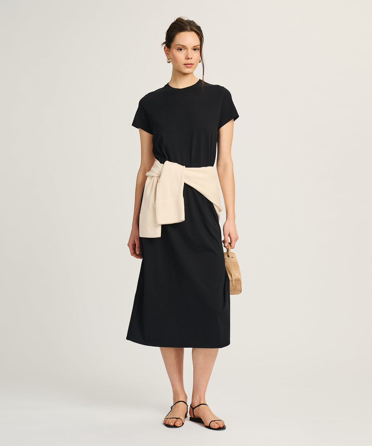 Lightweight Brushed Cotton T-Shirt Dress