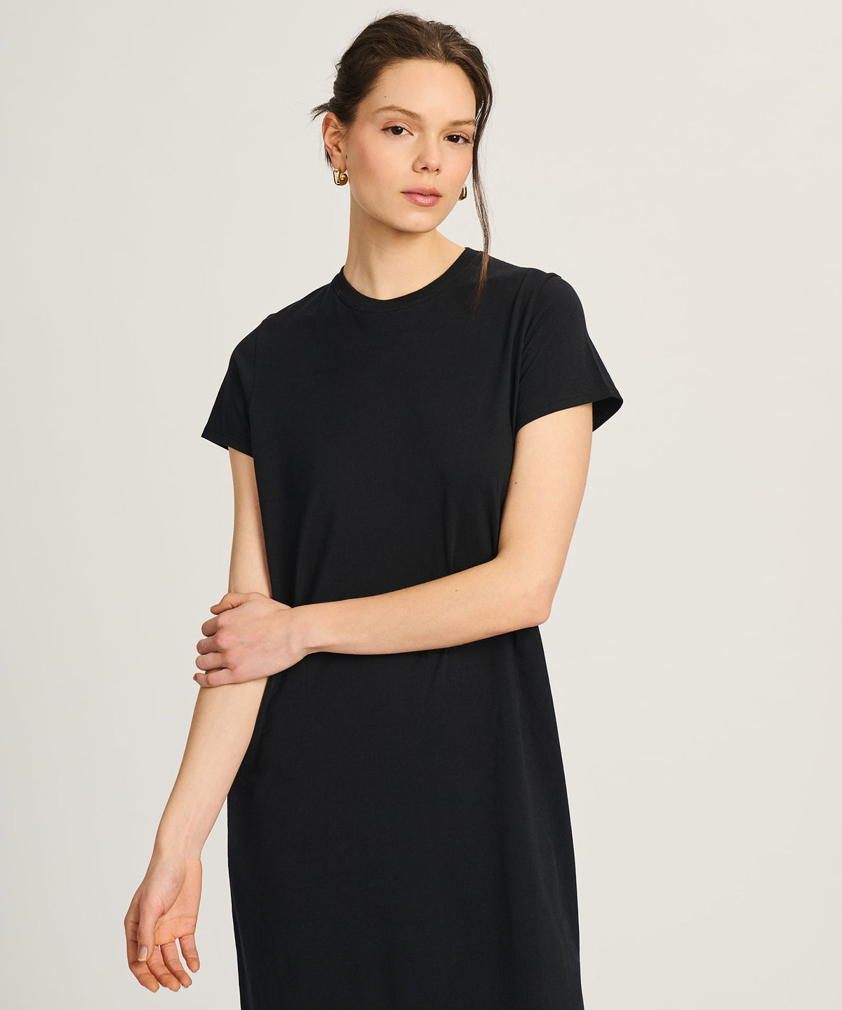 Lightweight Brushed Cotton T-Shirt Dress