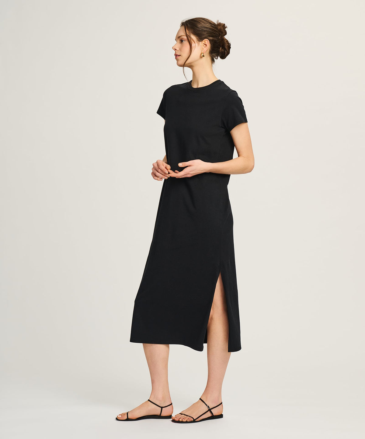 Lightweight Brushed Cotton T-Shirt Dress
