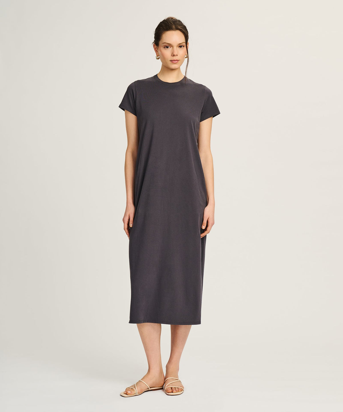 Lightweight Brushed Cotton T-Shirt Dress