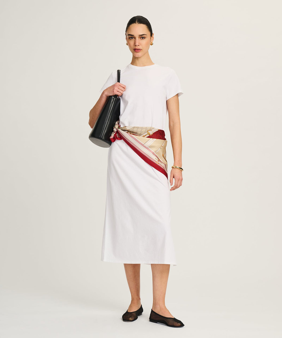 Lightweight Brushed Cotton T-Shirt Dress