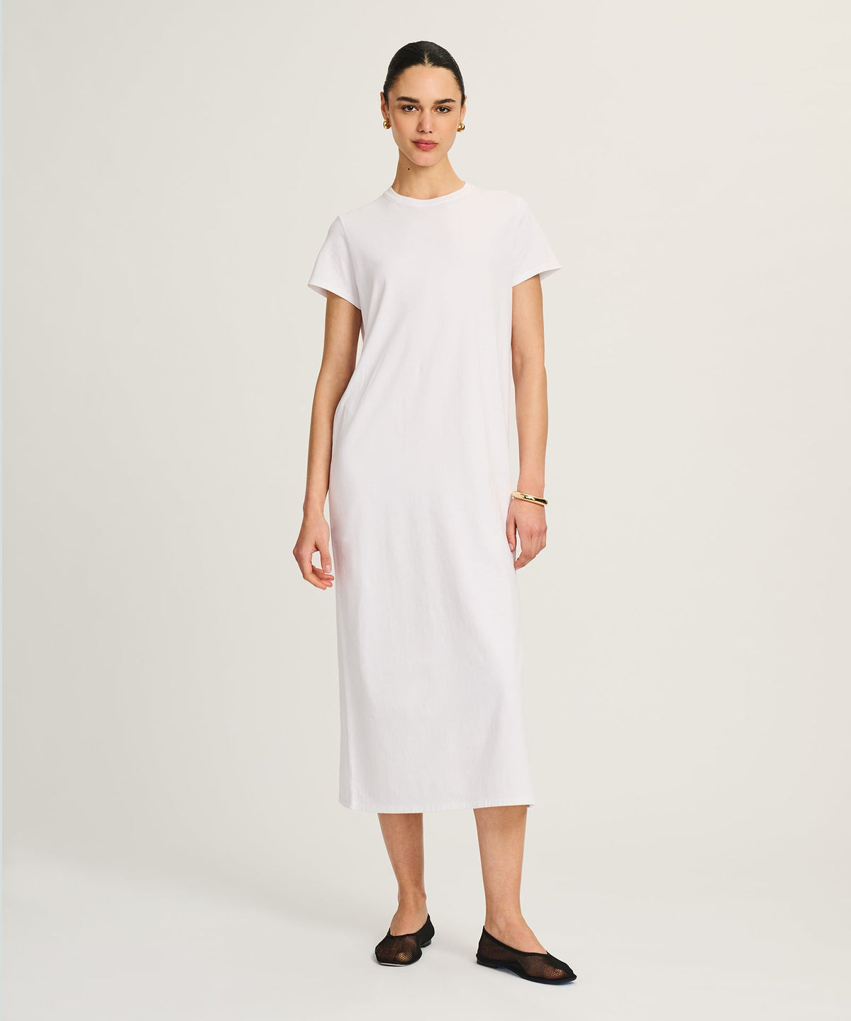 Lightweight Brushed Cotton T-Shirt Dress