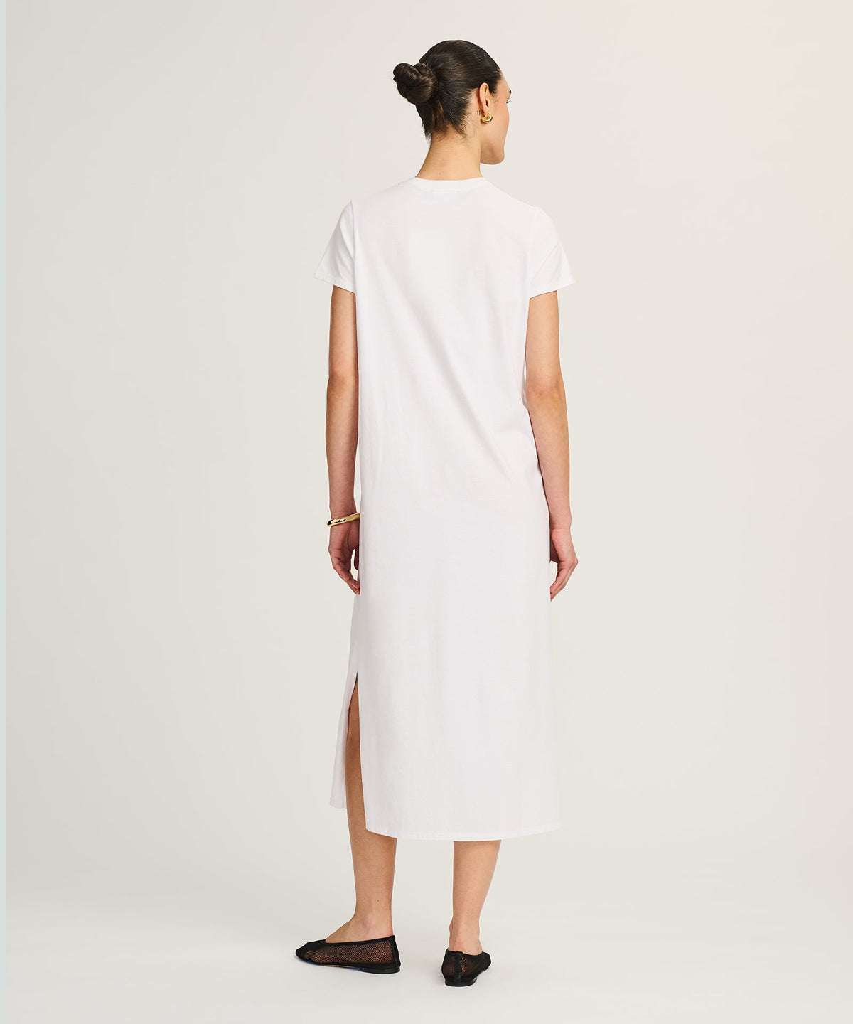 Lightweight Brushed Cotton T-Shirt Dress