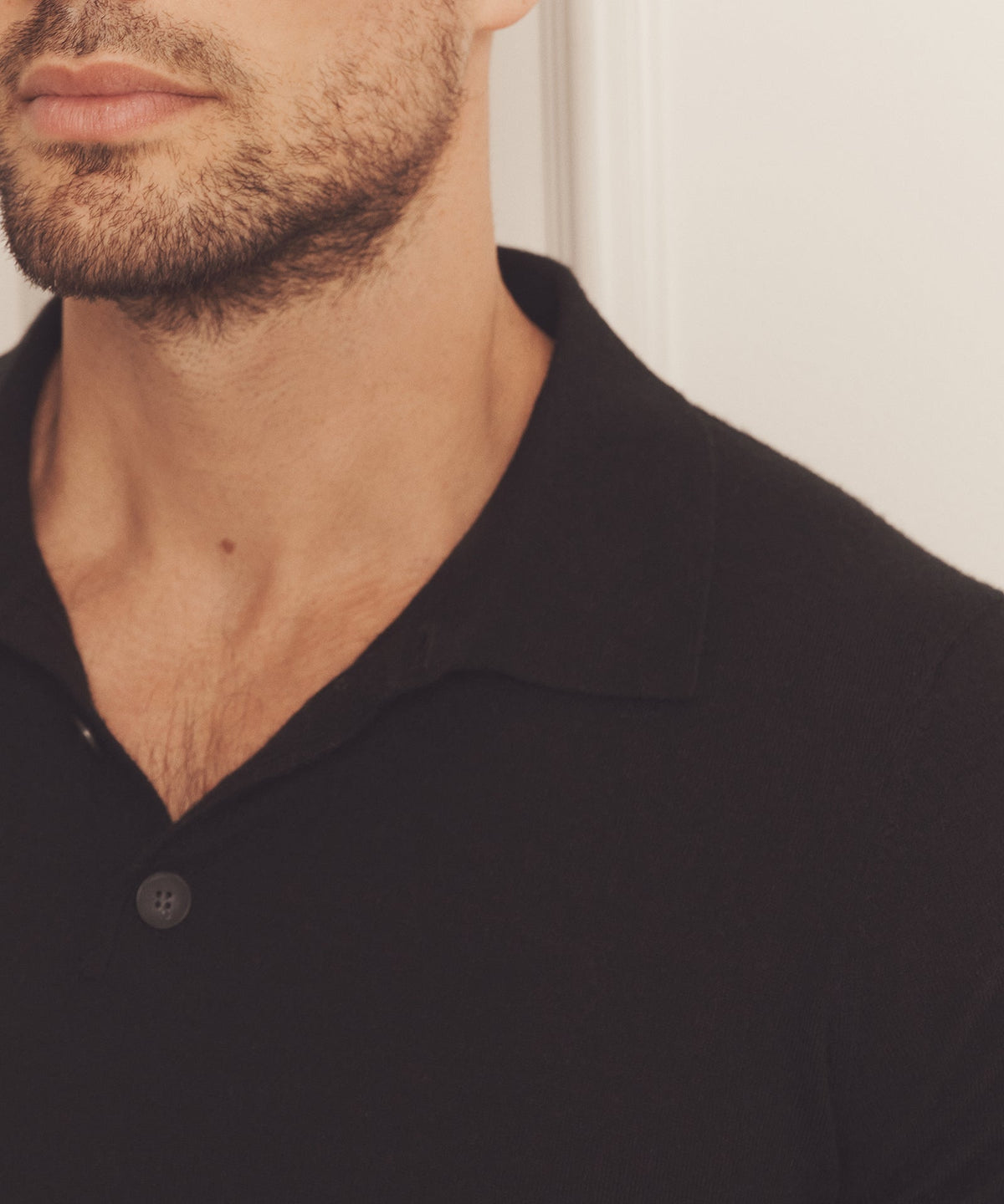Super Fine Cashmere Short Sleeve Polo
