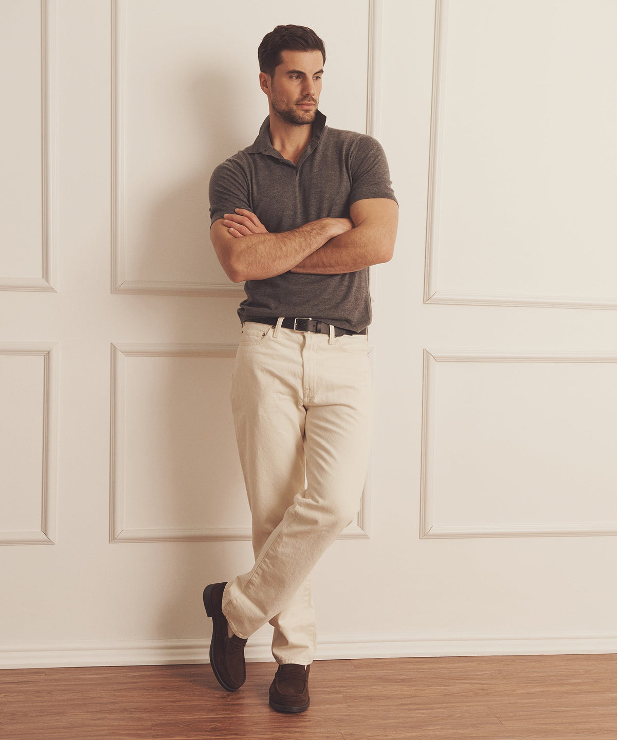 Super Fine Cashmere Short Sleeve Polo