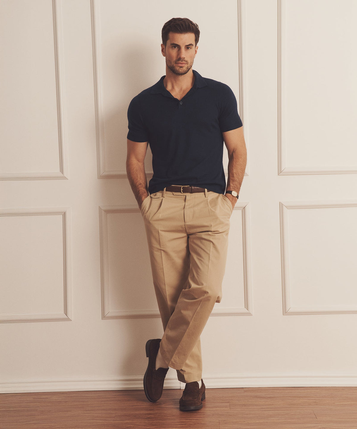 Super Fine Cashmere Short Sleeve Polo