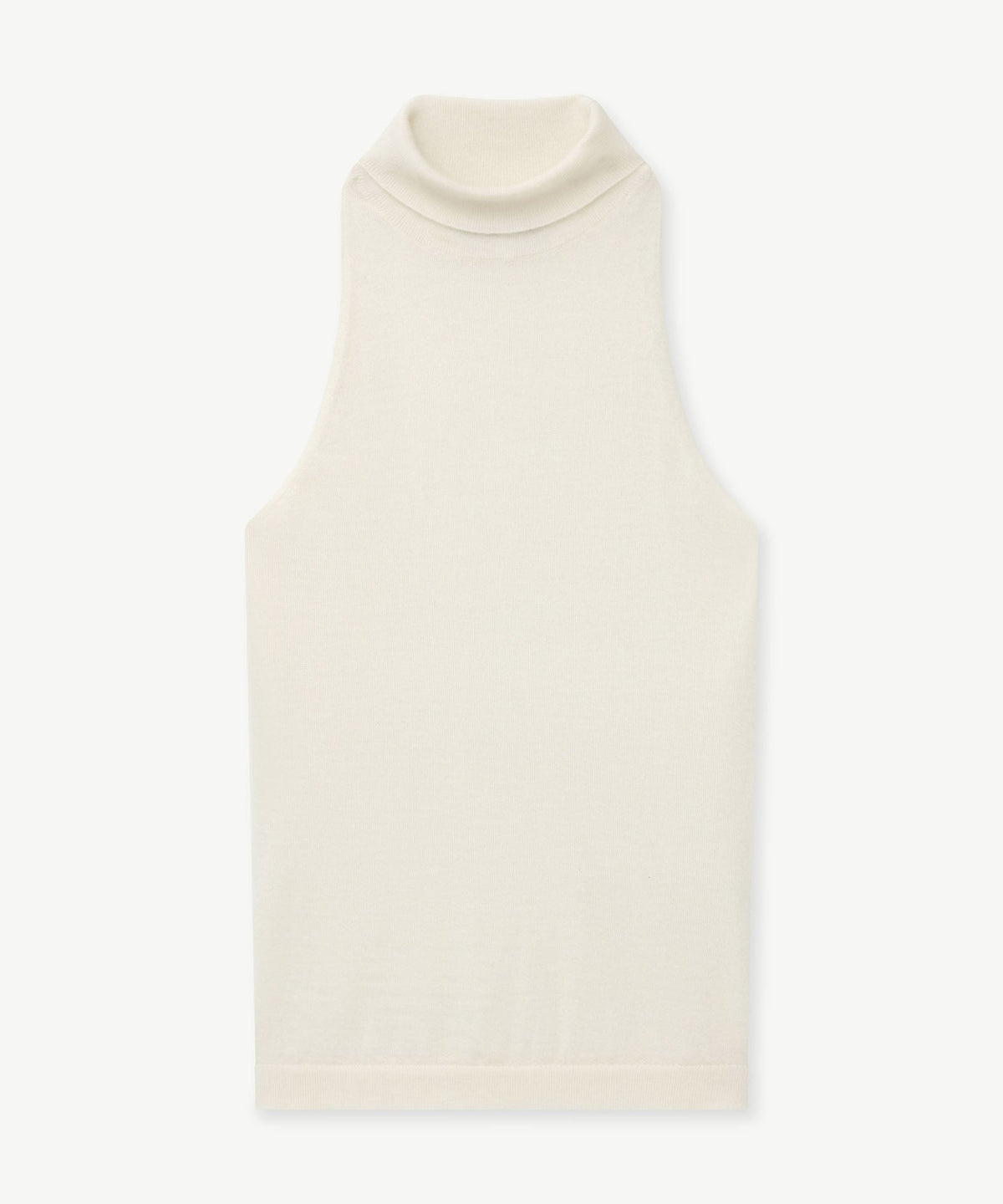 Super Fine Cashmere Sleeveless Turtleneck