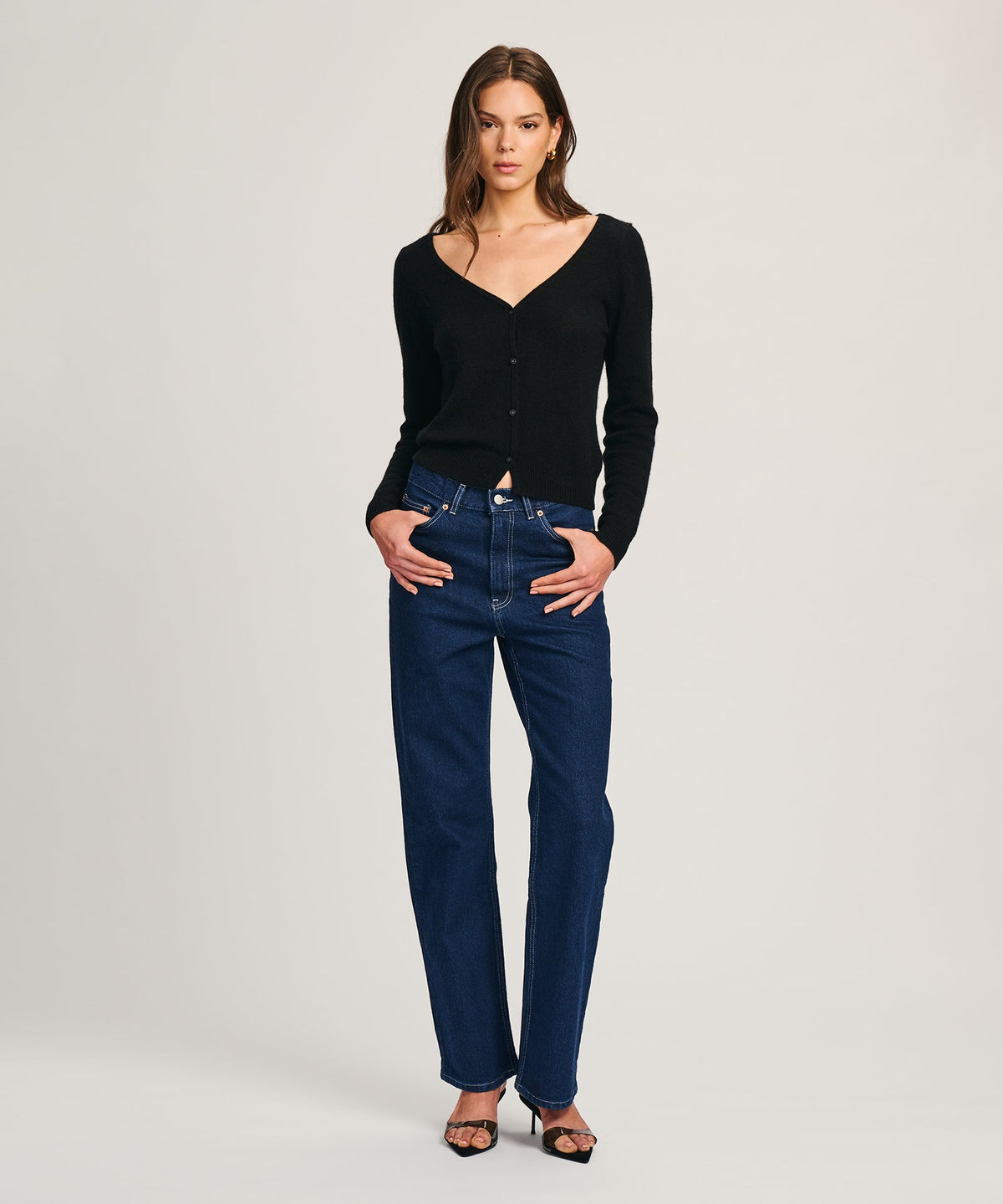 Featherweight Cashmere V-Neck Cardigan