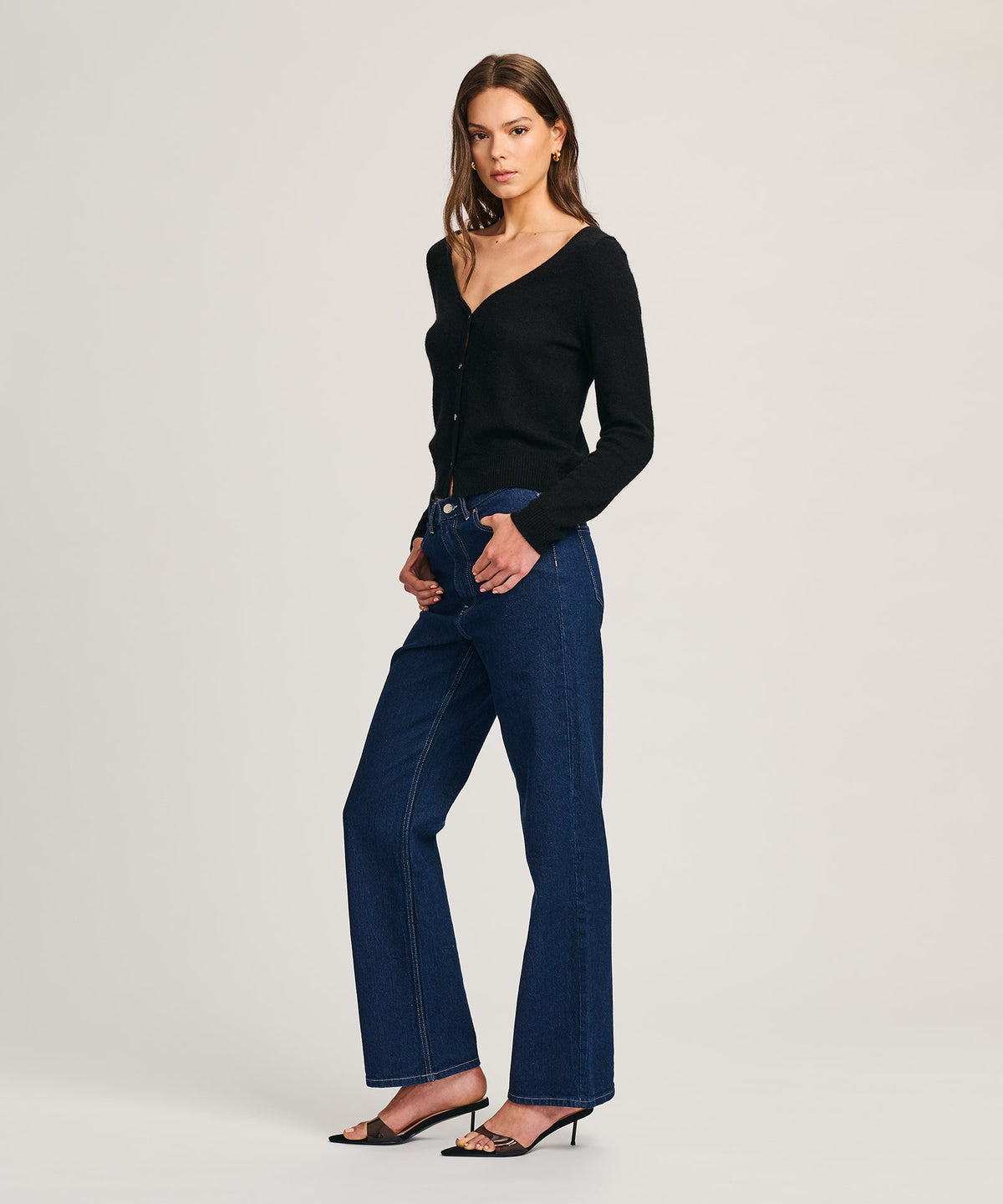 Featherweight Cashmere V-Neck Cardigan