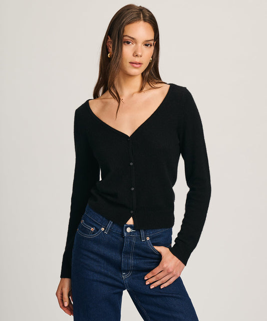Featherweight Cashmere V-Neck Cardigan