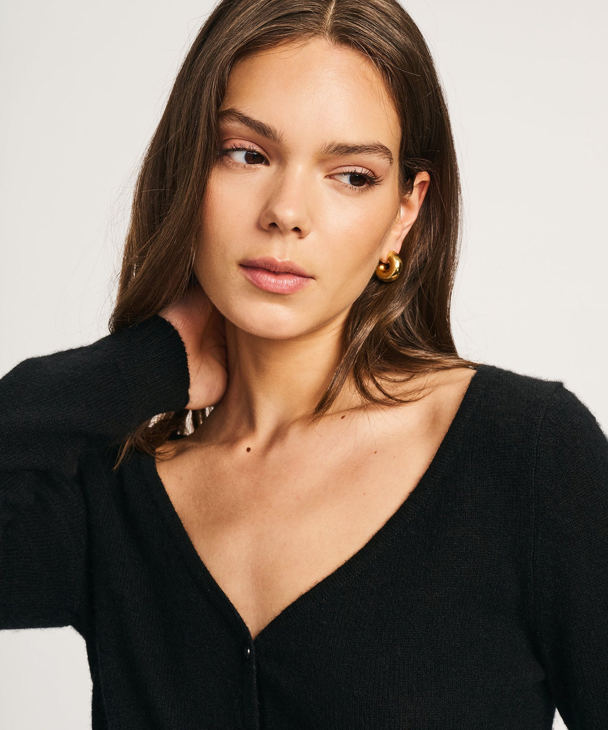 Featherweight Cashmere V-Neck Cardigan