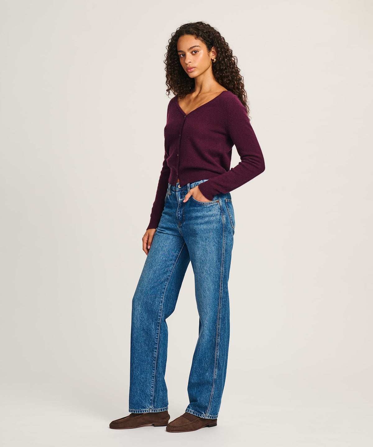 Featherweight Cashmere V-Neck Cardigan