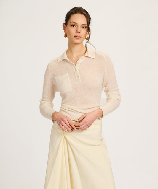 Featherweight Cashmere Relaxed Polo