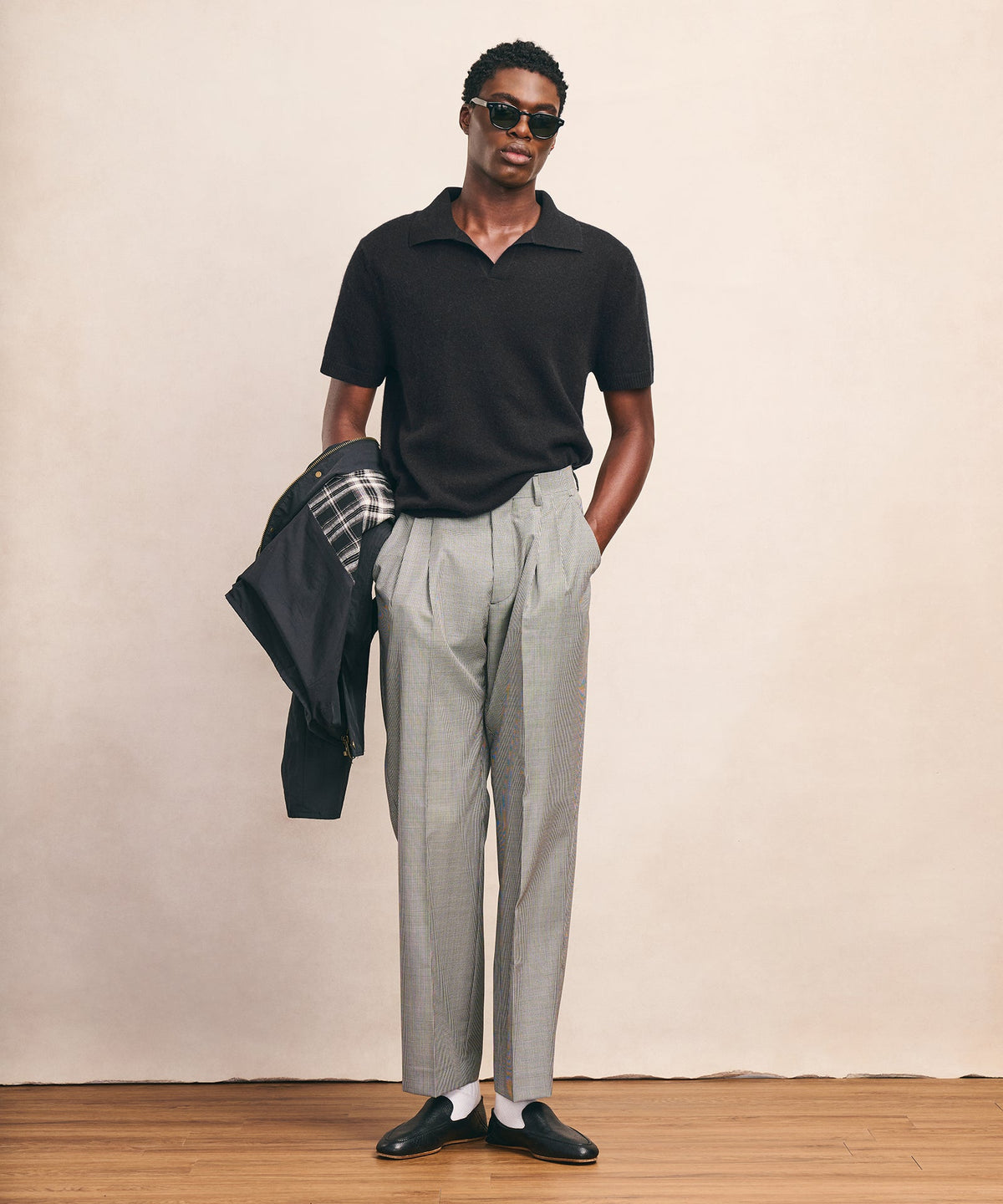 Lightweight Cashmere Short Sleeve Polo