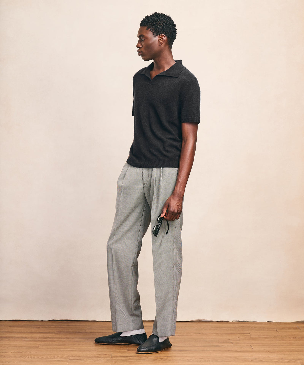 Lightweight Cashmere Short Sleeve Polo