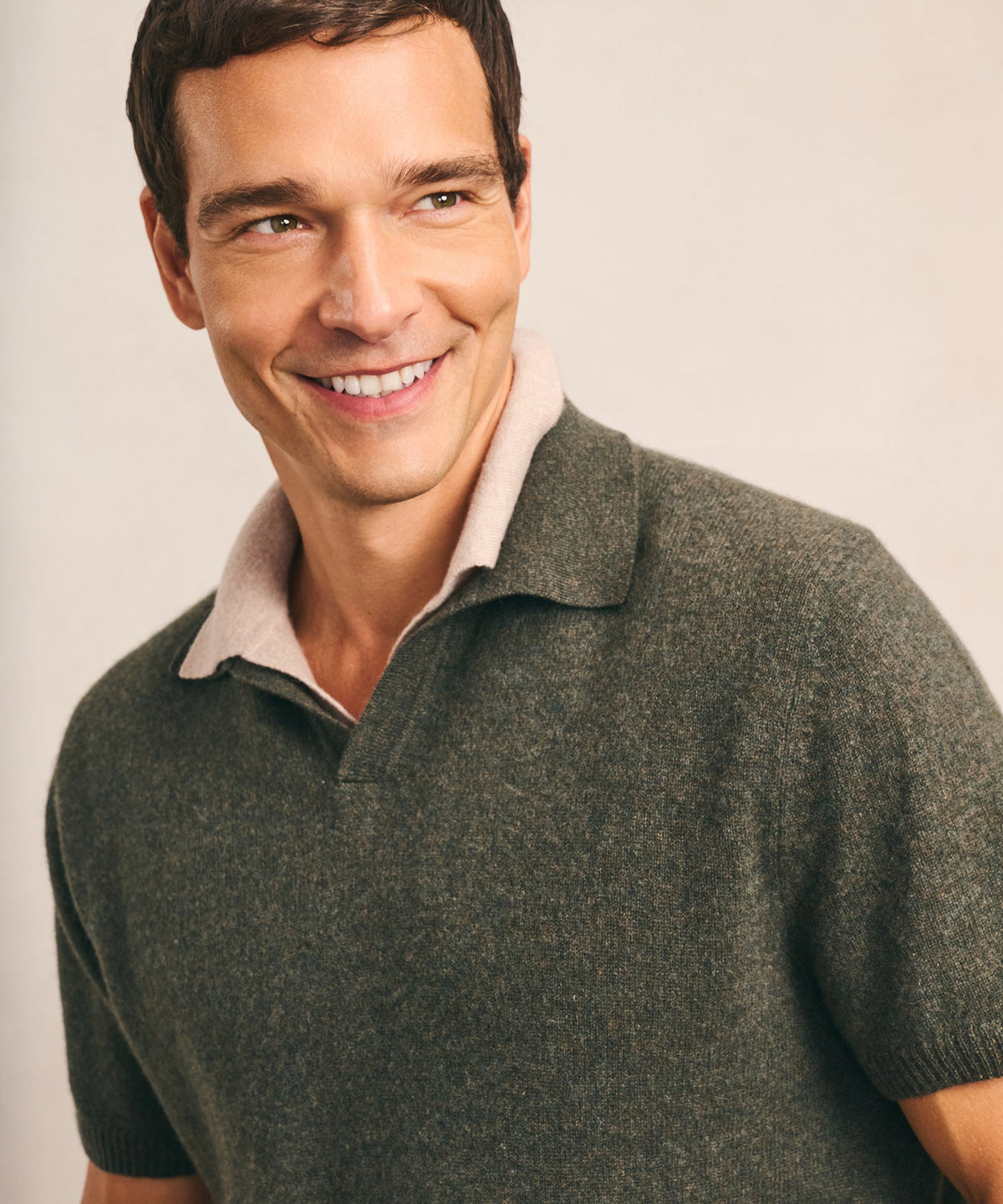 Lightweight Cashmere Short Sleeve Polo