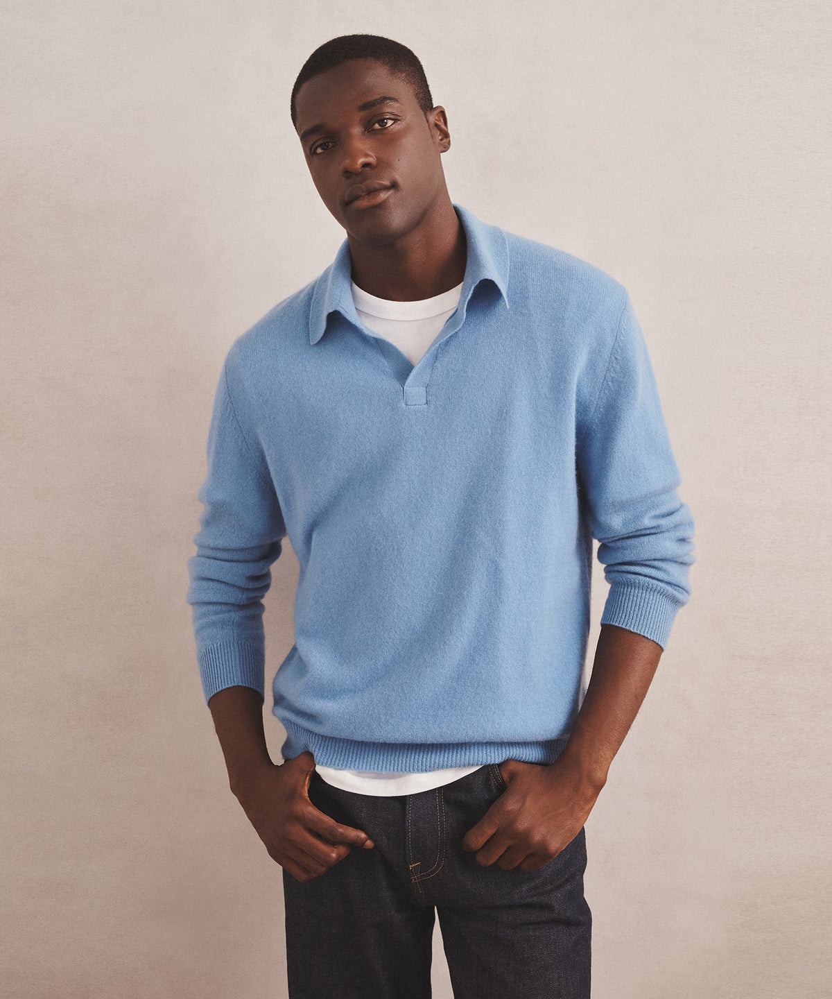 Lightweight Cashmere Relaxed Polo