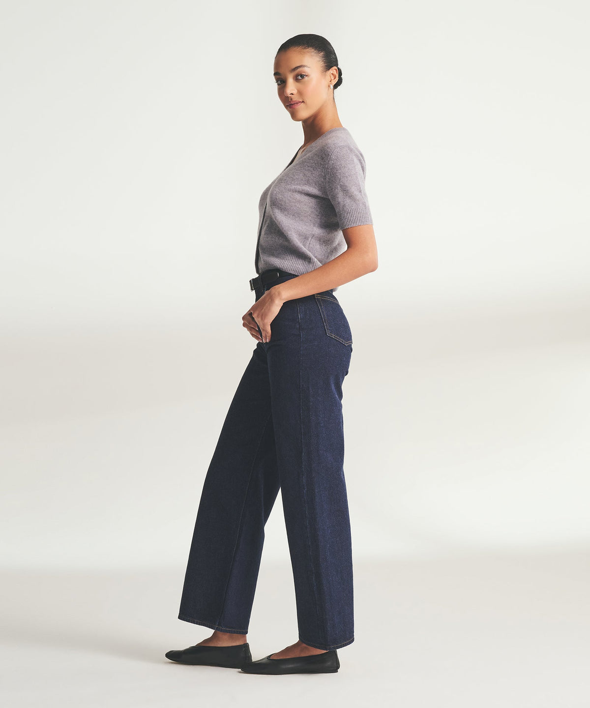 Lightweight Cashmere Short Sleeve Cardigan
