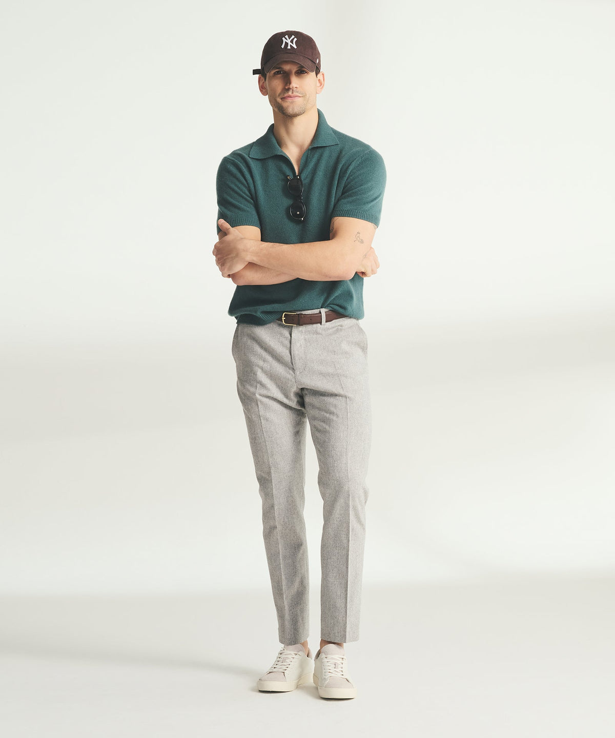 Lightweight Cashmere Short Sleeve Polo