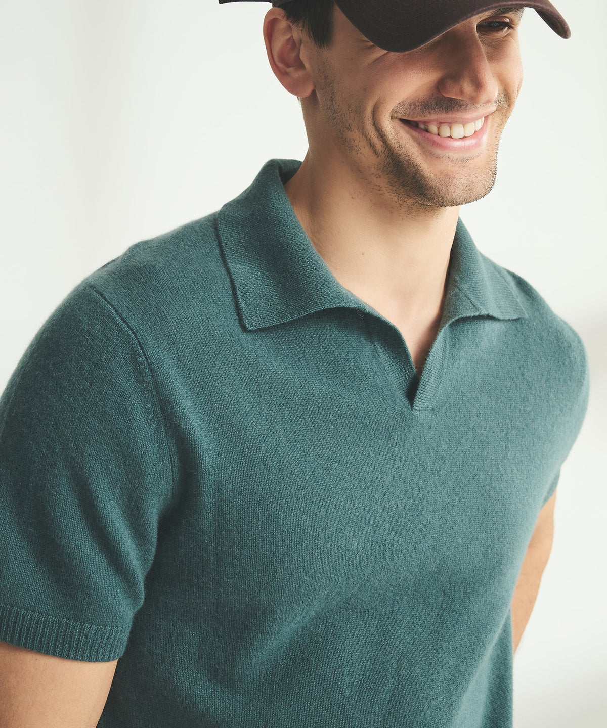Lightweight Cashmere Short Sleeve Polo