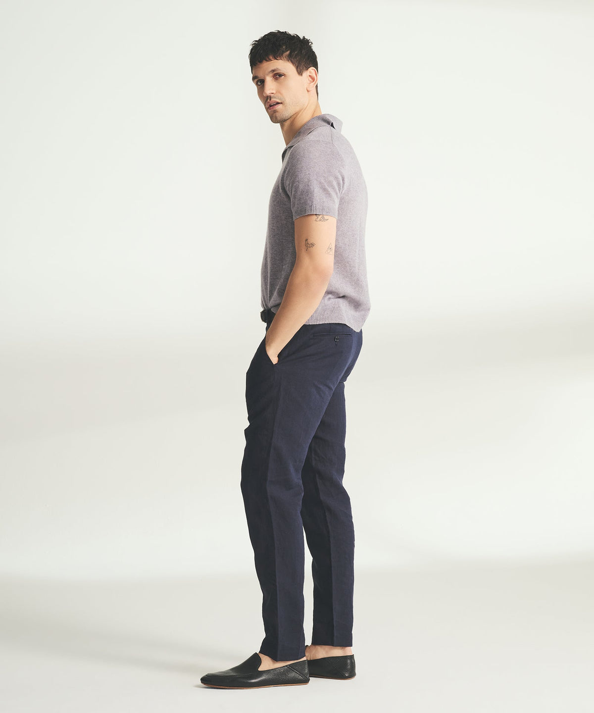 Lightweight Cashmere Short Sleeve Polo