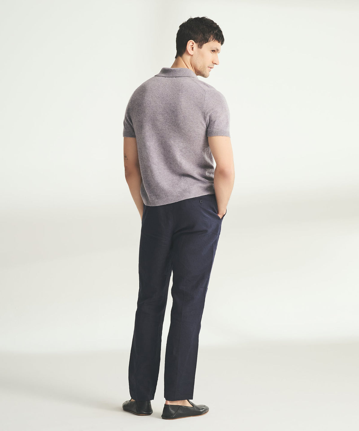 Lightweight Cashmere Short Sleeve Polo