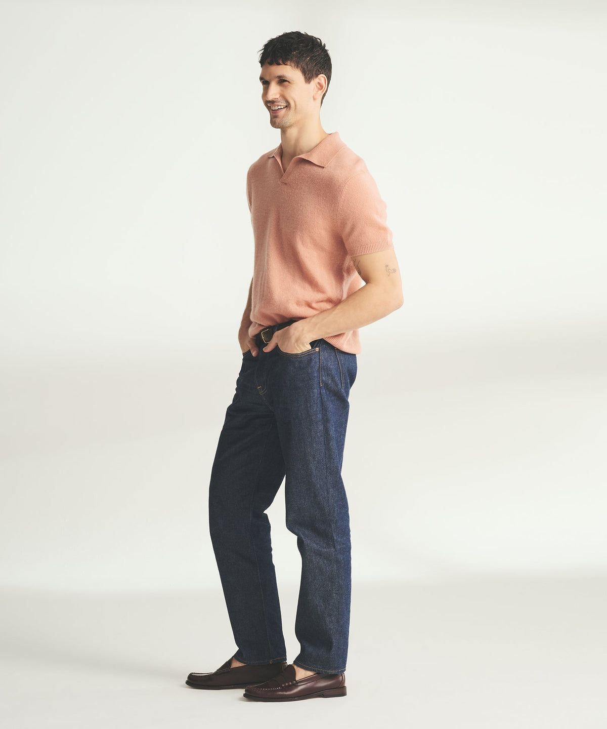 Lightweight Cashmere Short Sleeve Polo