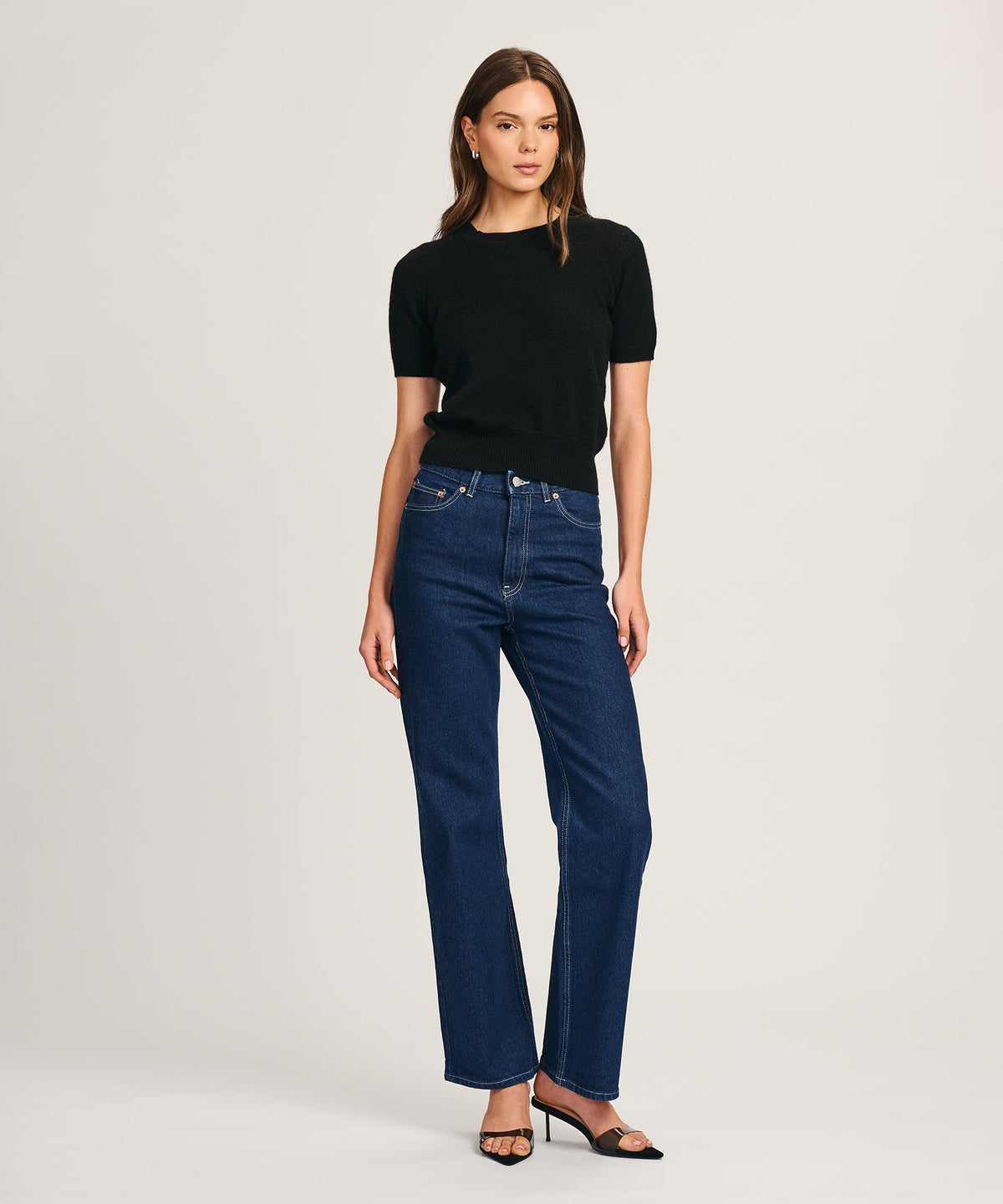 Lightweight Cashmere Short Sleeve Sweater