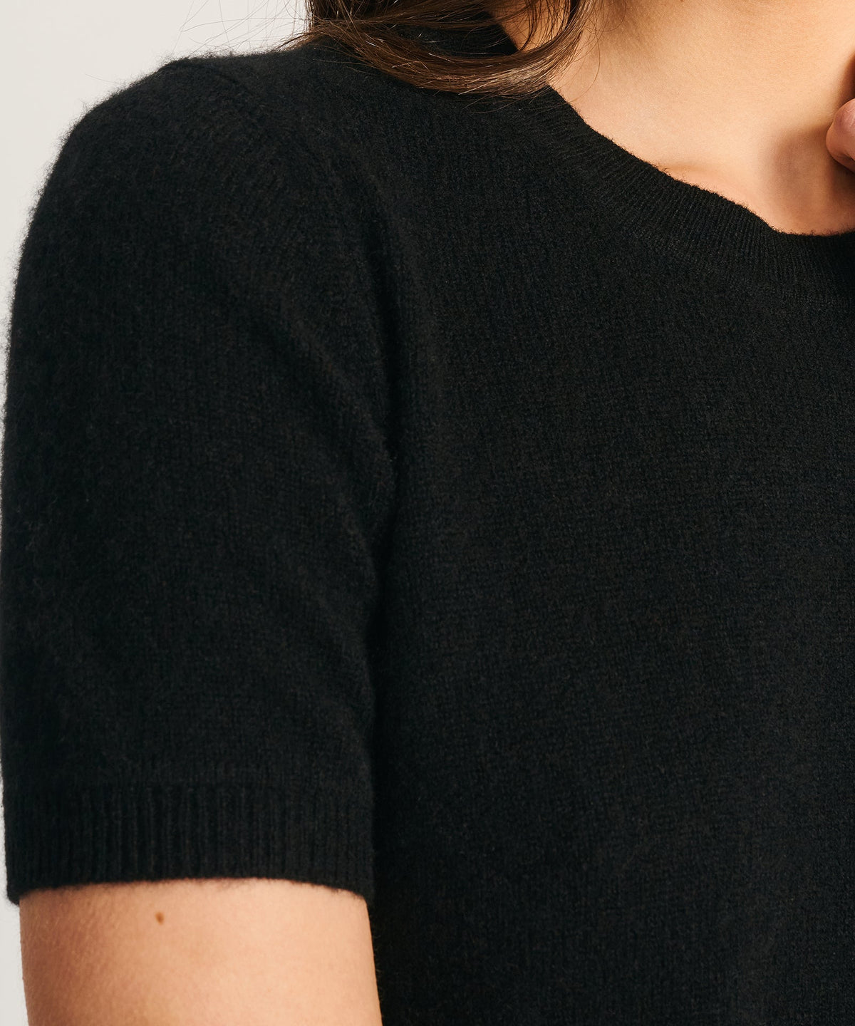 Lightweight Cashmere Short Sleeve Sweater