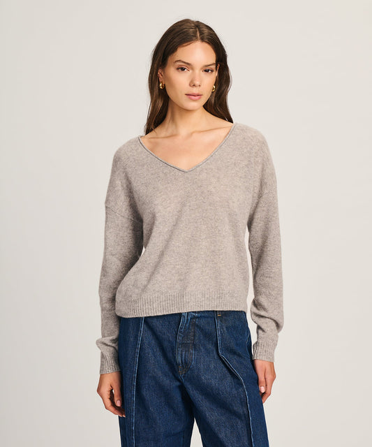 Lightweight Cashmere V-Neck Sweater